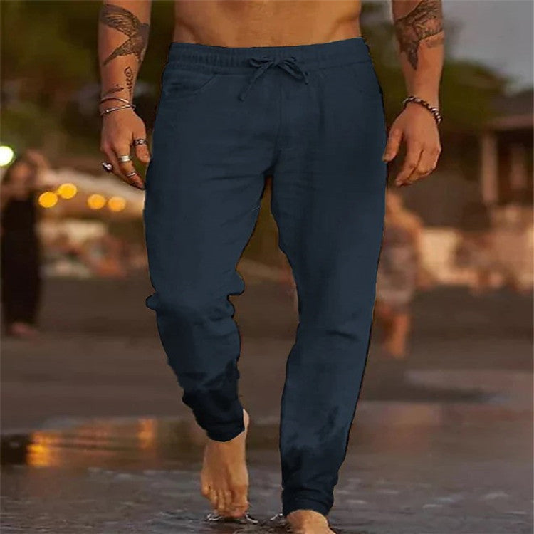 Bentley - Casual Cotton Beach Trousers