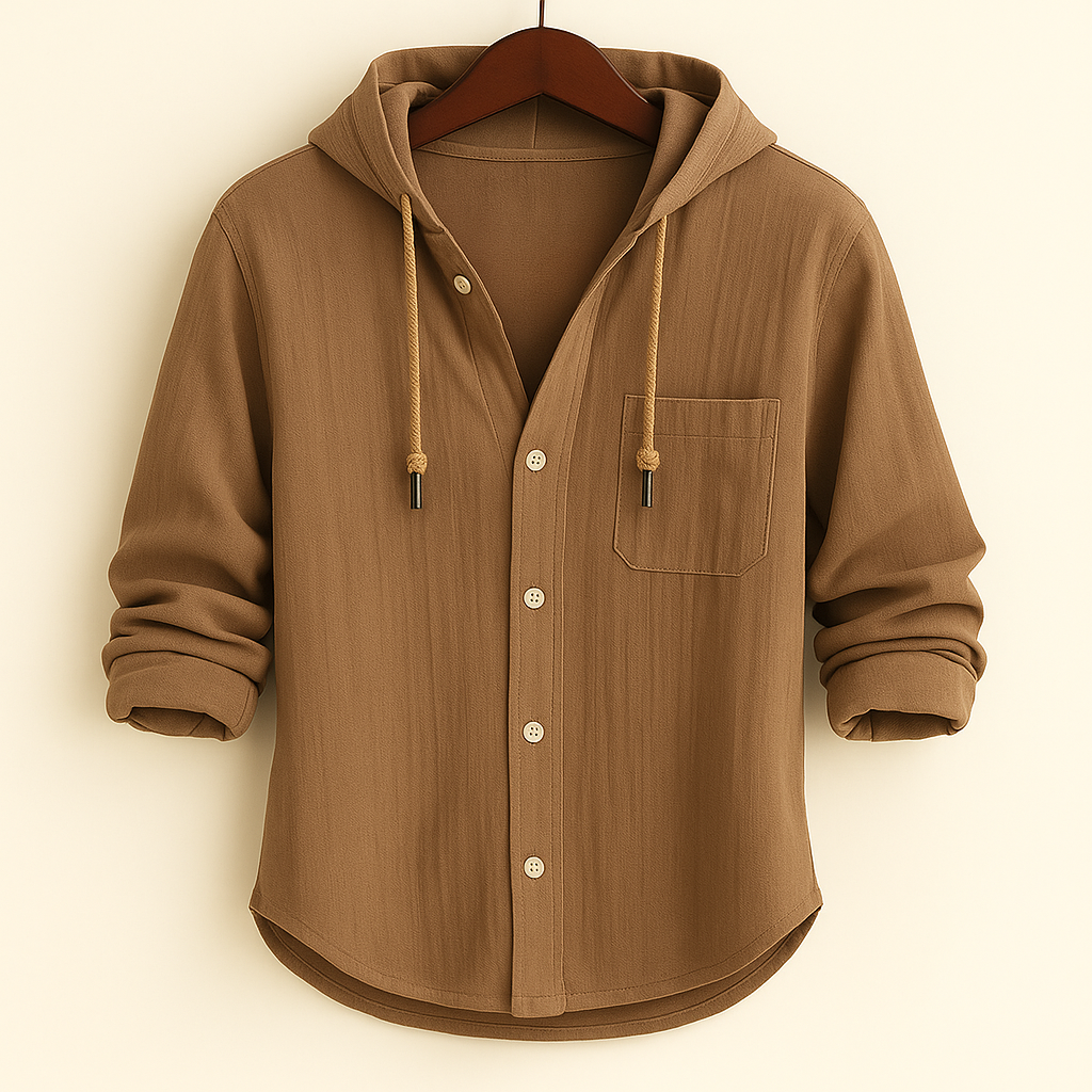 Jonah - Soft Cotton Hooded Shirt