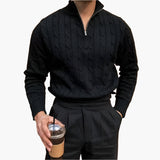 Dexter - Wave Texture Half-Zip Jumper