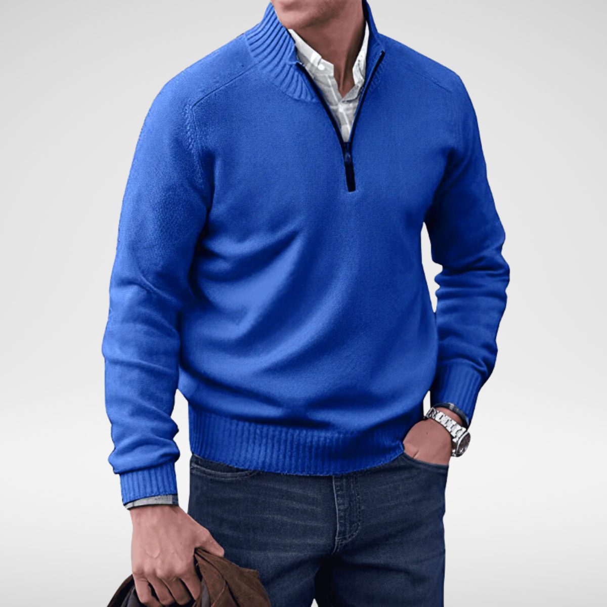 Sebastian - Soft Half-Zip Jumper