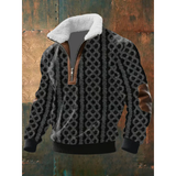 Elias - Fair Isle Yoke Half-Zip Jumper