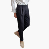 Xavier - Pleated Tapered Trousers