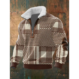 Elias - Fair Isle Yoke Half-Zip Jumper