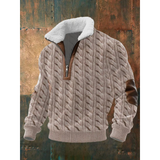 Elias - Fair Isle Yoke Half-Zip Jumper
