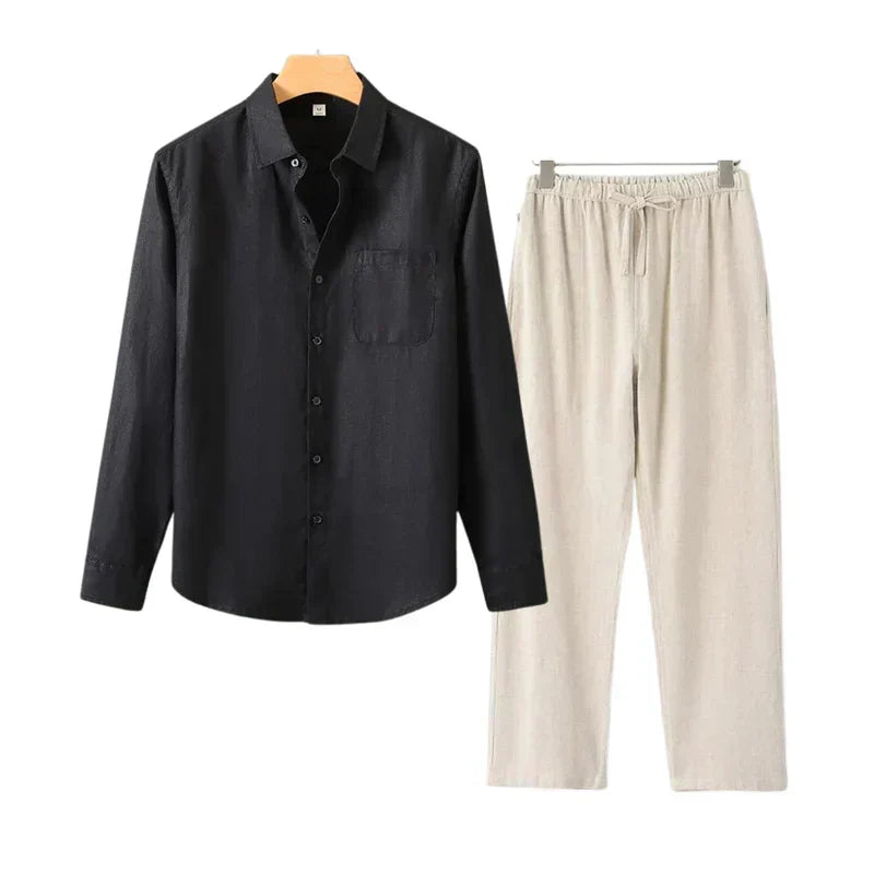 Navora Linen Long Sleeve Set