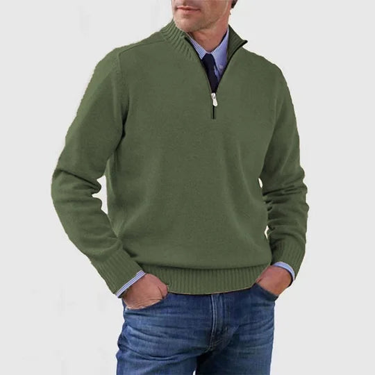 Quincy - Fine Knit Half-Zip Jumper