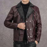 Calderon Sherpa-Lined Leather Jacket