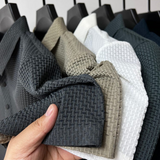 Noel - Textured Short Sleeve Polo Shirt