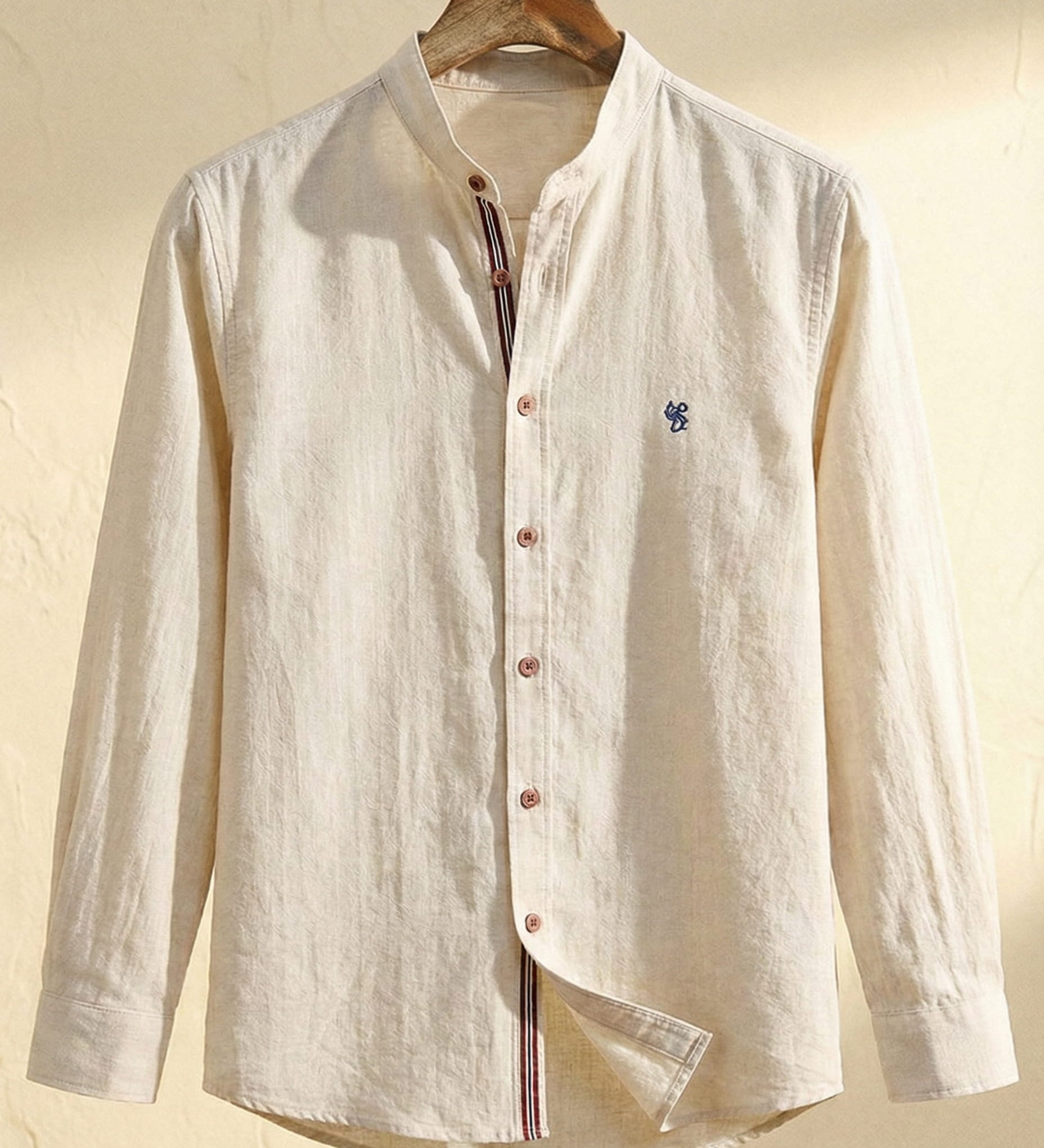 Ethan - Elegant Mandarin Collar Shirt