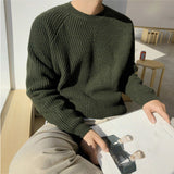 Oswald - Raglan Sleeve Ribbed Jumper