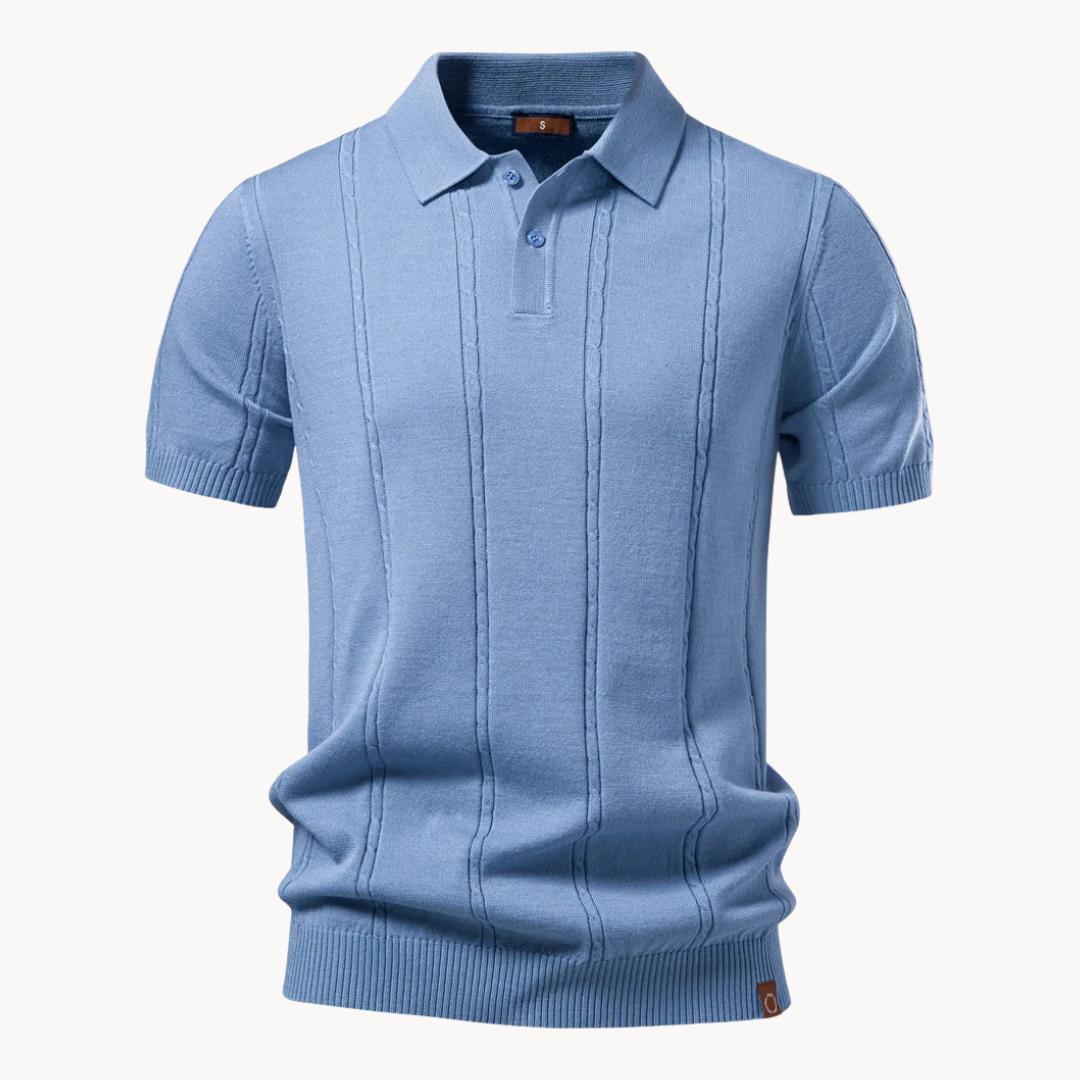 Emerson - Elegant Knit Polo Shirt