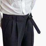 Xavier - Pleated Tapered Trousers
