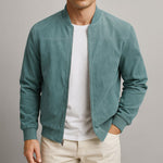 Adrian | Modern Suede Bomber Jacket