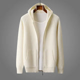 Malcolm - Zip-Through Knit Cardigan