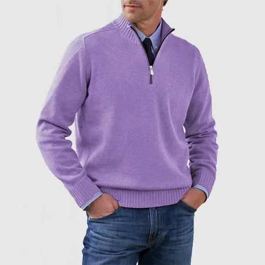 Quincy - Fine Knit Half-Zip Jumper