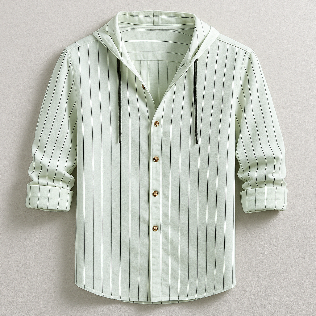 Jonas - Striped Hooded Shirt