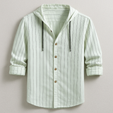Jonas - Striped Hooded Shirt