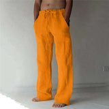 Tobias - Linen Blend Drawstring Trousers