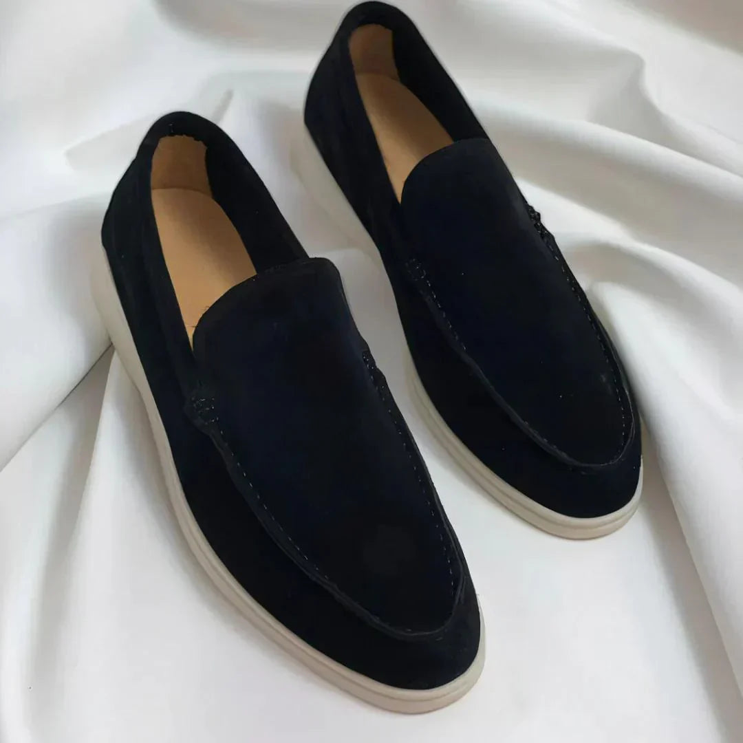 Freddie - Premium Suede Loafer Black