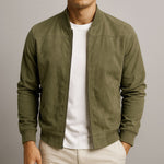 Adrian | Modern Suede Bomber Jacket