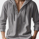 Jeffrey - Linen Hooded Shirt