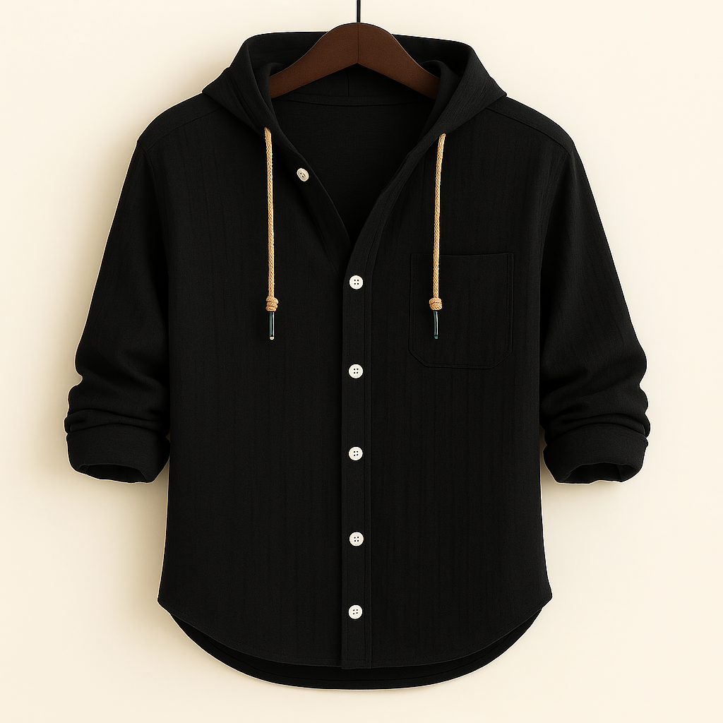 Jonah - Soft Cotton Hooded Shirt