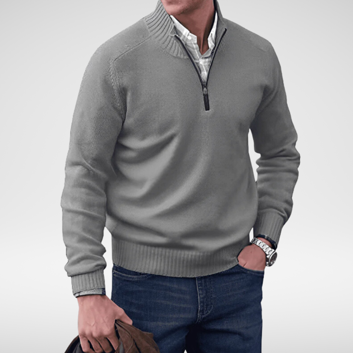 Sebastian - Soft Half-Zip Jumper