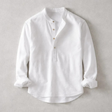 Orlando - Vintage Style Cotton-Linen Shirt
