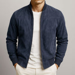 Adrian | Modern Suede Bomber Jacket