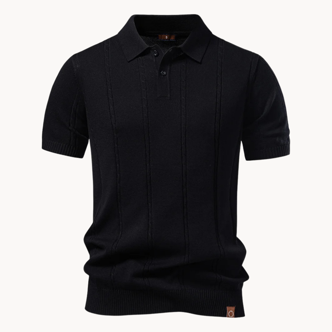 Emerson - Elegant Knit Polo Shirt