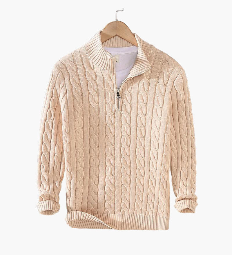 Oakley - Zipped Cable Knit Jumper