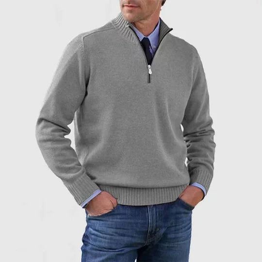 Quincy - Fine Knit Half-Zip Jumper