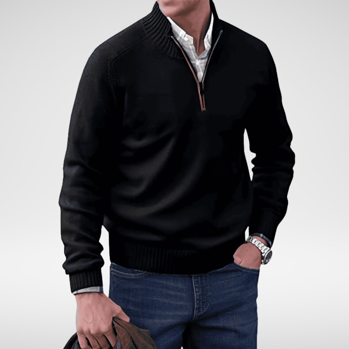 Sebastian - Soft Half-Zip Jumper