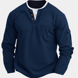 Fraser - Textured Henley Top