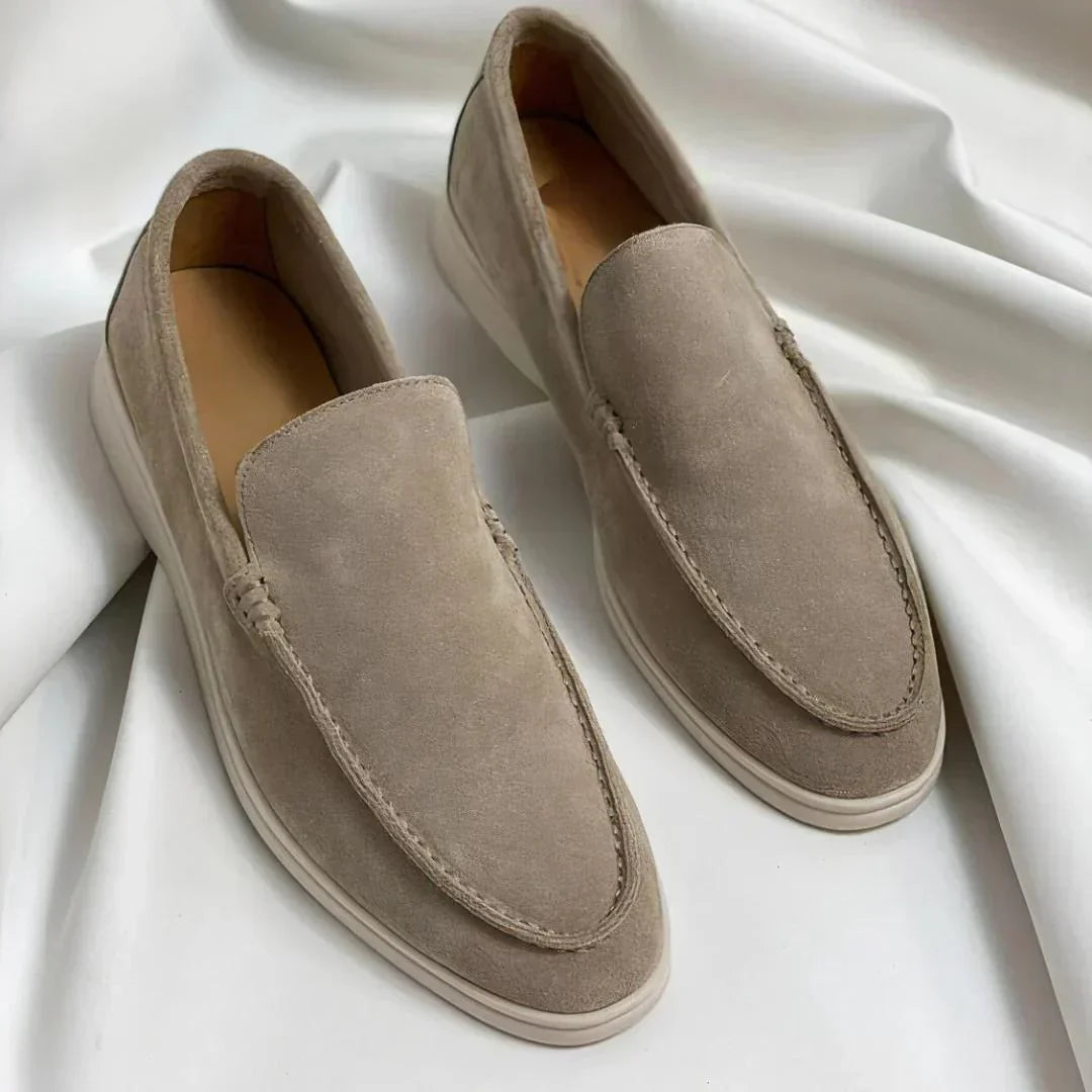 Freddie - Premium Suede Loafer Khaki