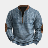 Warren - Textured Half-Zip Polo Jumper