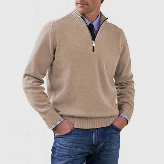 Quincy - Fine Knit Half-Zip Jumper