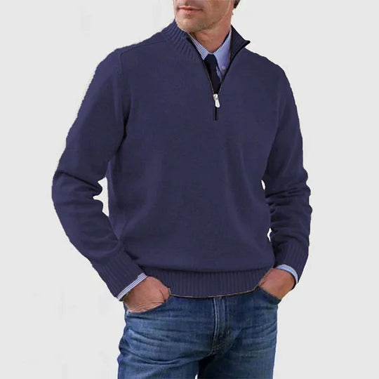 Quincy - Fine Knit Half-Zip Jumper