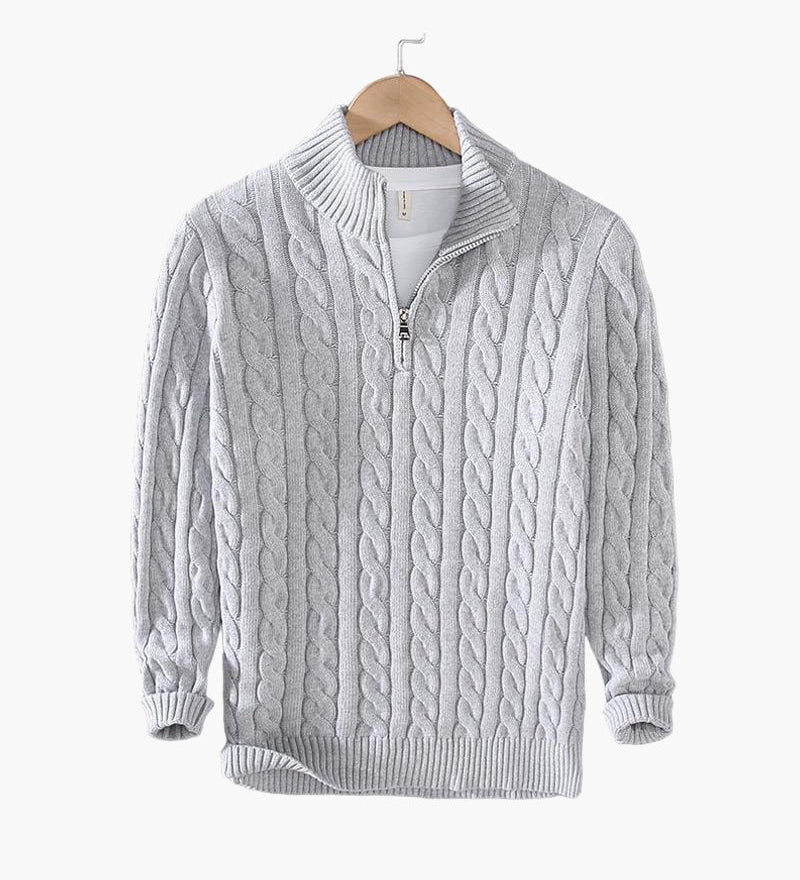 Oakley - Zipped Cable Knit Jumper