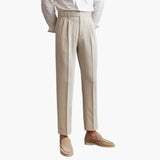 Xavier - Pleated Tapered Trousers