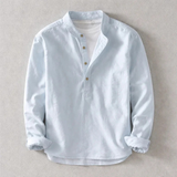 Orlando - Vintage Style Cotton-Linen Shirt