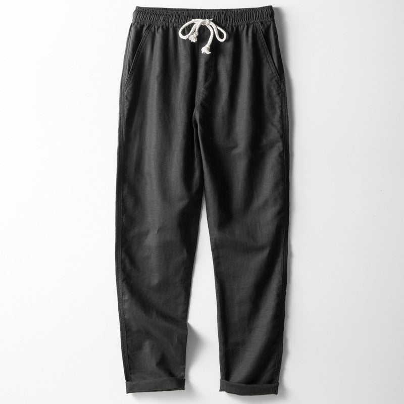 Simon - Cotton Drawstring Trousers