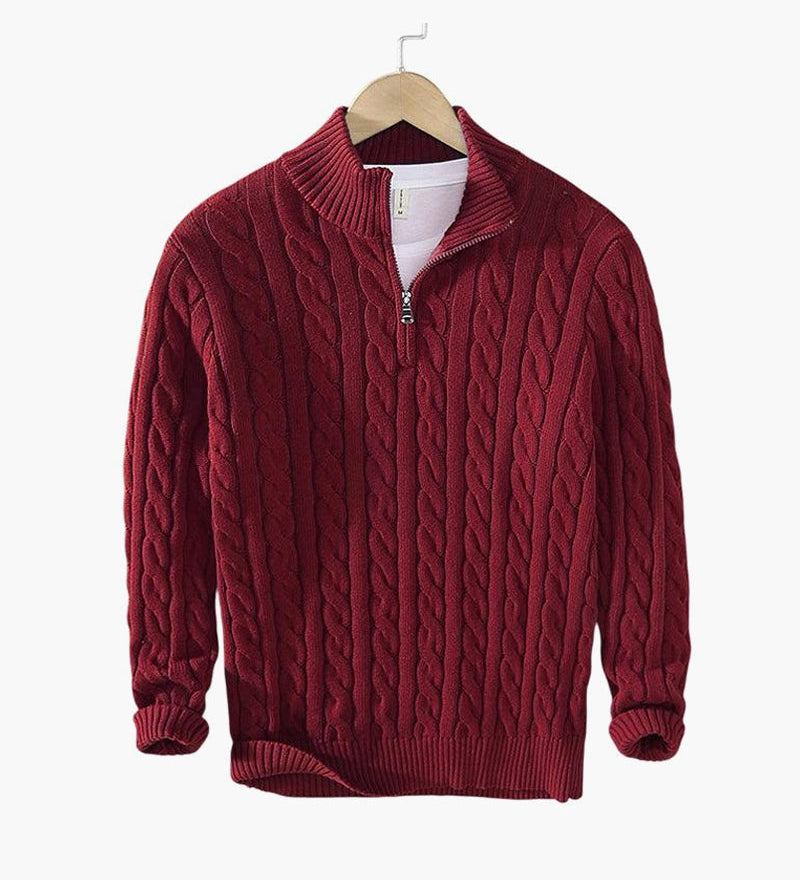 Oakley - Zipped Cable Knit Jumper
