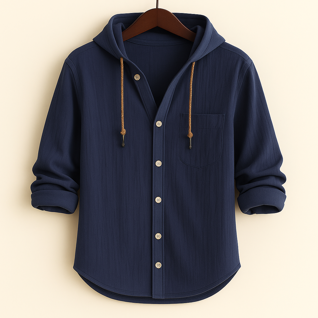 Jonah - Soft Cotton Hooded Shirt