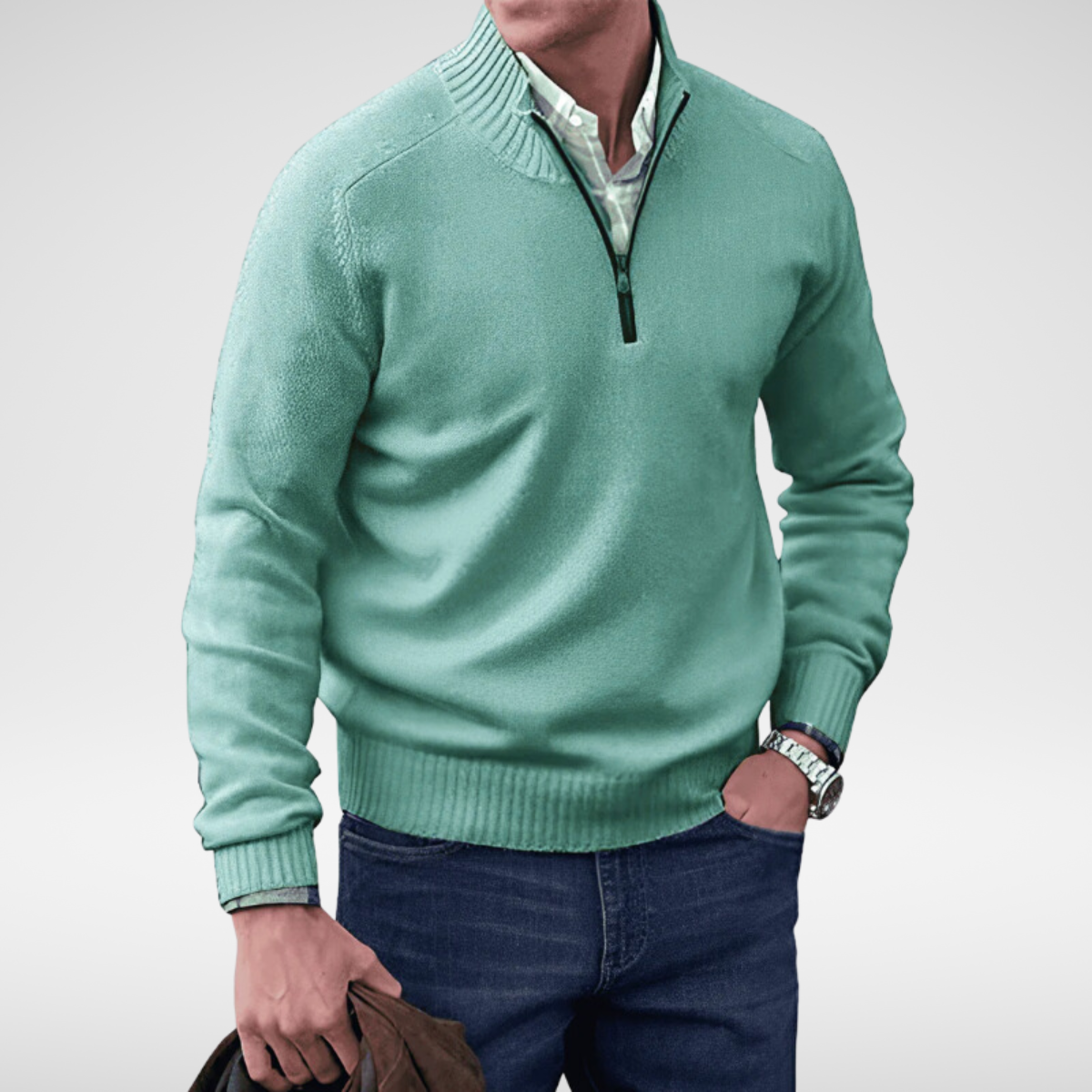 Sebastian - Soft Half-Zip Jumper