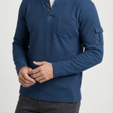 Fraser - Textured Henley Top