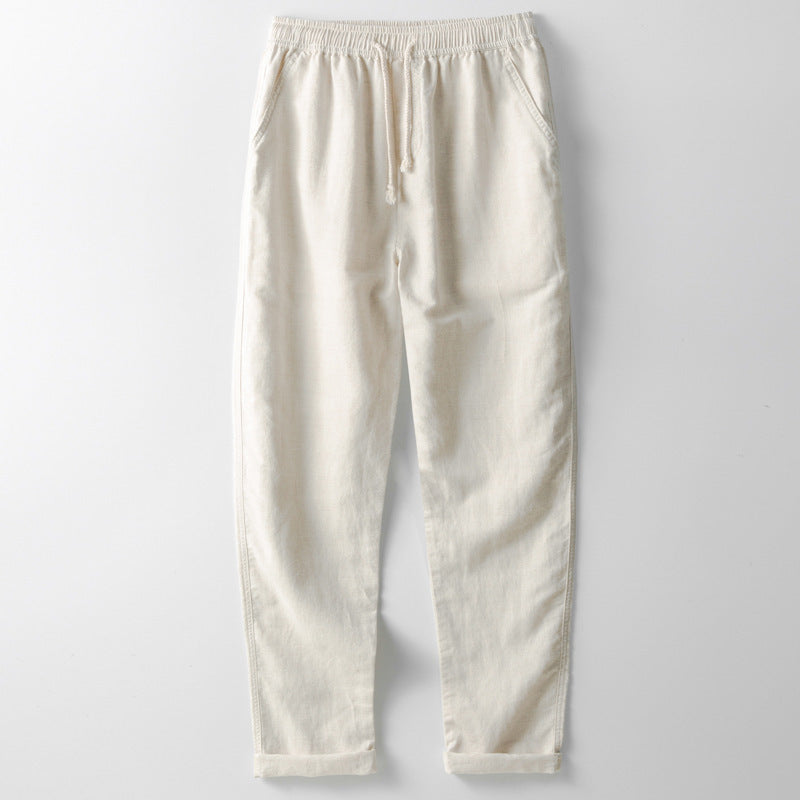 Simon - Cotton Drawstring Trousers