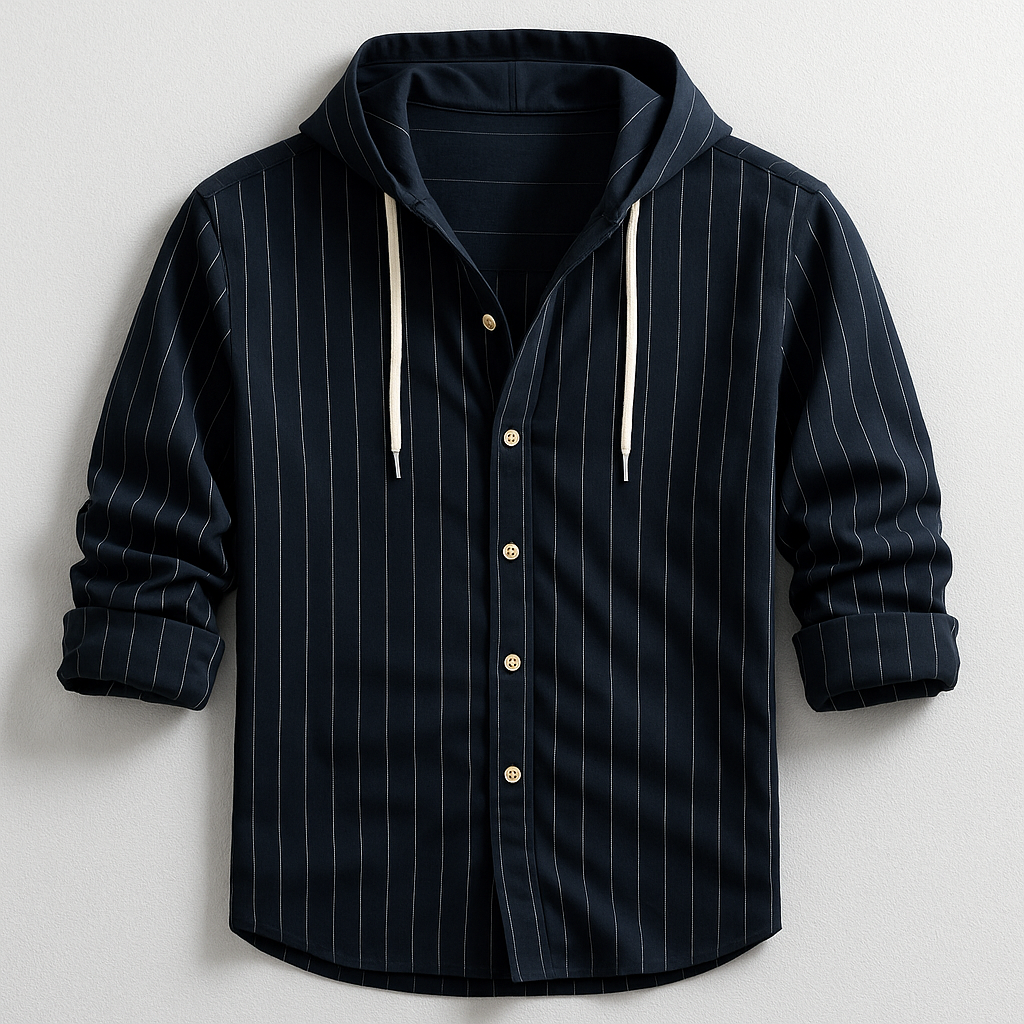 Jonas - Striped Hooded Shirt