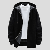 Percival - Lined Hood Zip Cardigan