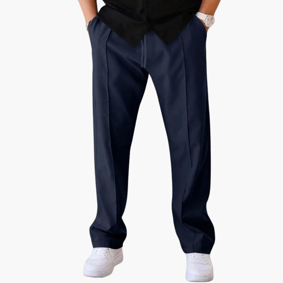 Theo - Everyday Textured Trousers